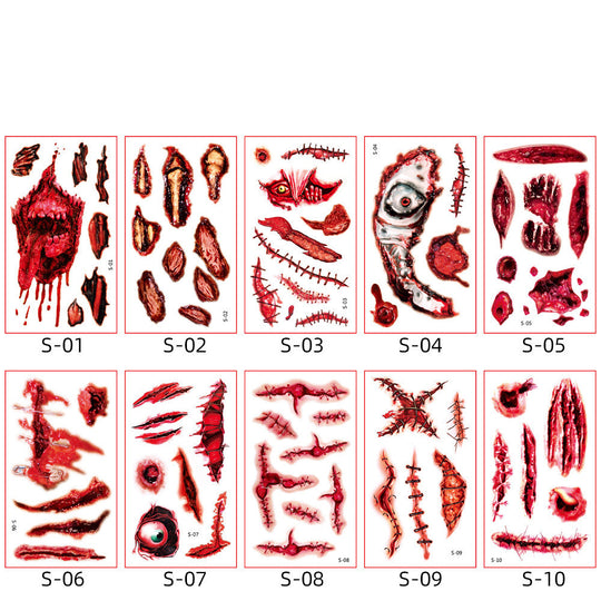 Halloween Children Cartoon Tattoo Sticker