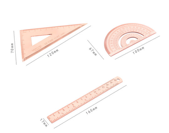Office stationery ruler set