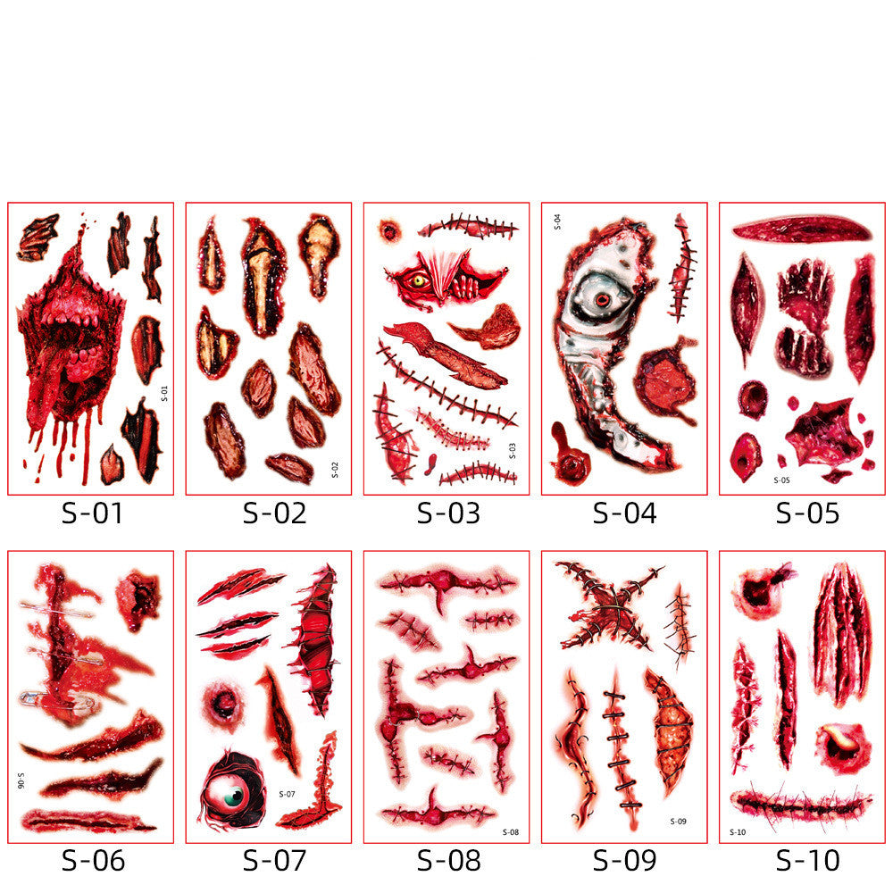 Halloween Children Cartoon Tattoo Sticker