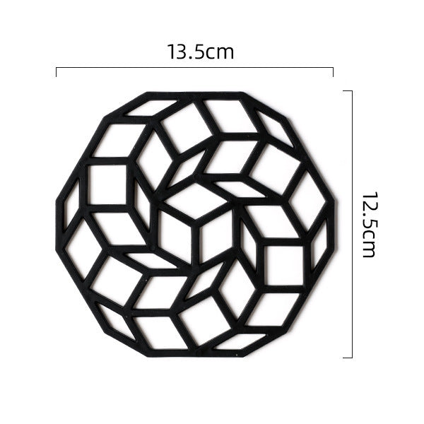 Insulated Anti-scald Pad Dining Table Cushion Kitchen Household Creative Hollow Placemat Coaster Pot Mat Bowl Mat