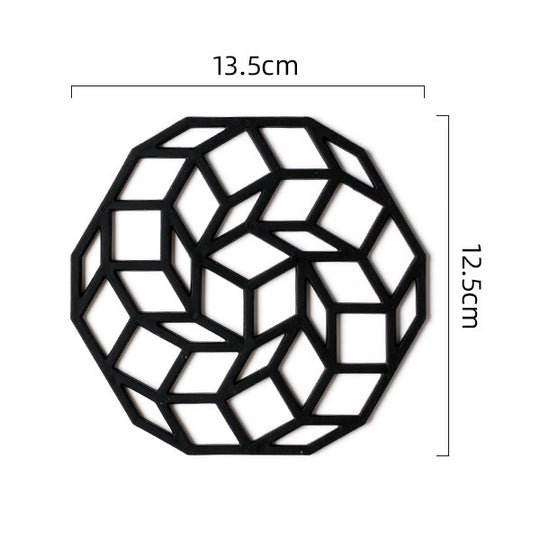 Insulated Anti-scald Pad Dining Table Cushion Kitchen Household Creative Hollow Placemat Coaster Pot Mat Bowl Mat