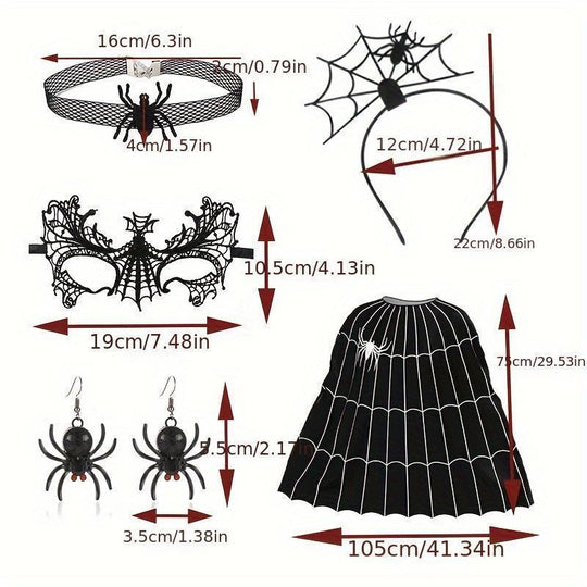 Halloween Witch Hair Accessories Props Costume Set
